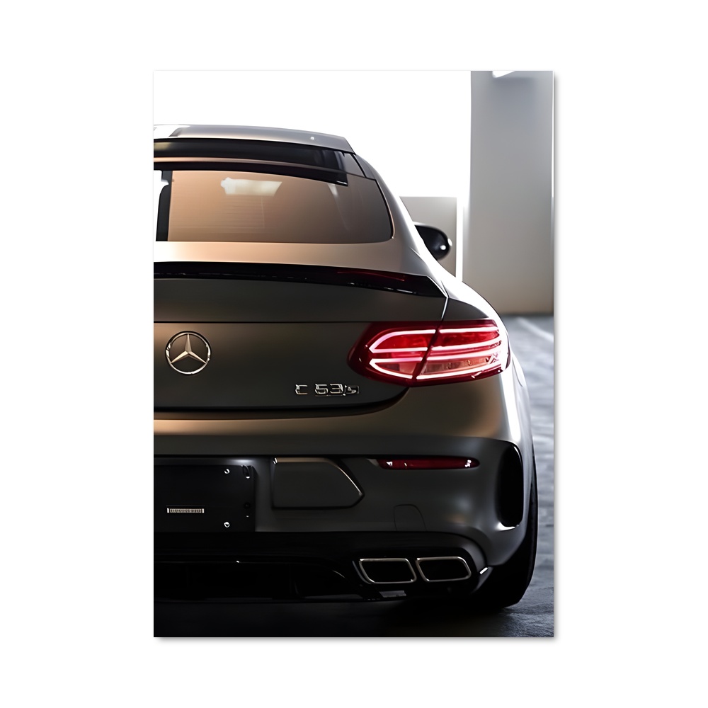 Poster Luxe Ébène – affiche Mercedes